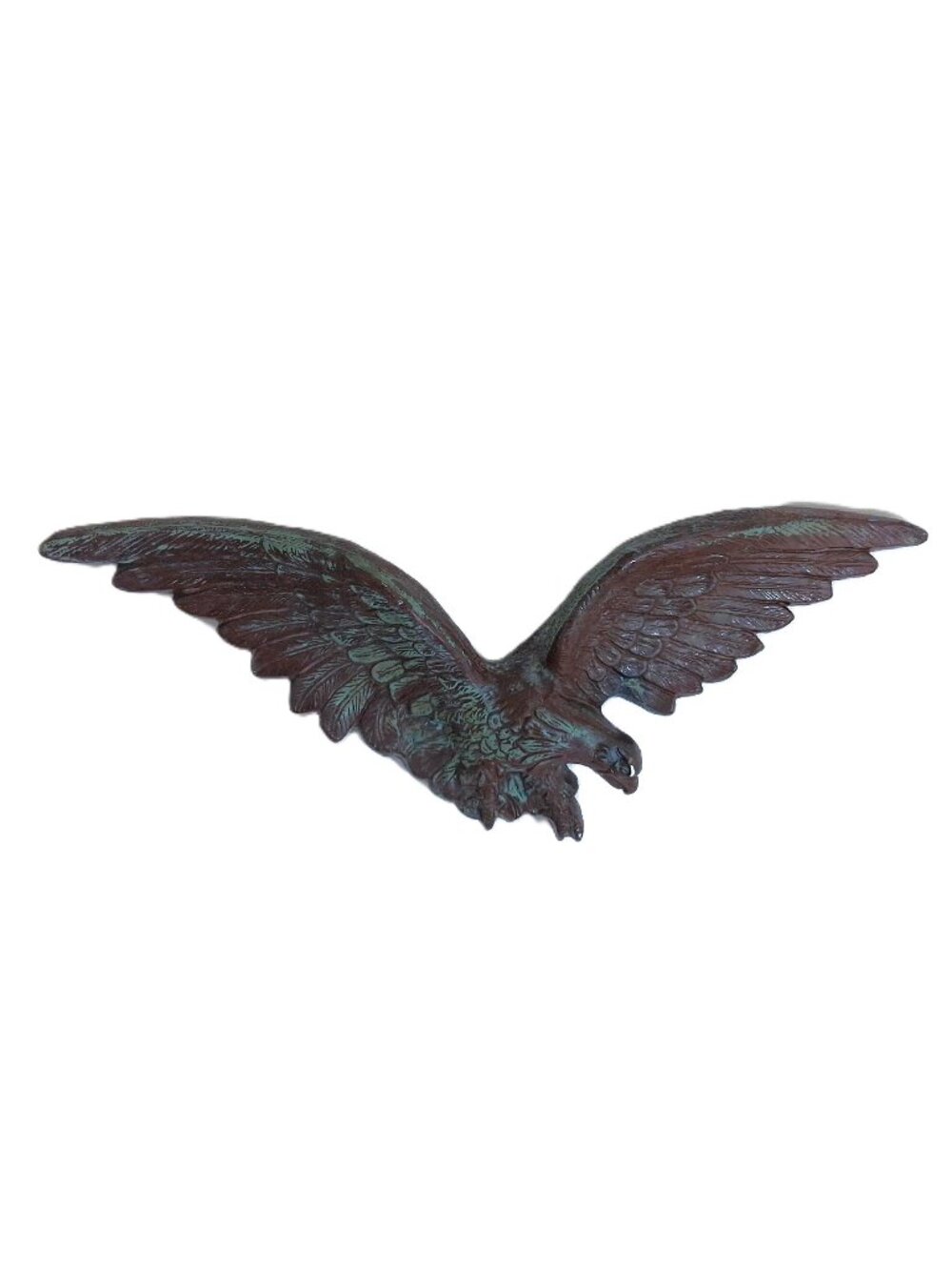 Vintage MCM Flying Eagle Wall Art 3D Sculpture Resin, Homecraft 70s, 80s